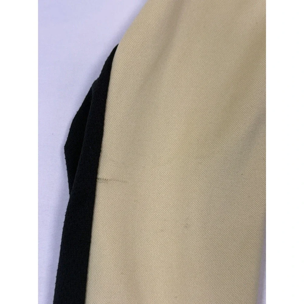 Vintage Nike Fit Long Sleeve Shirt Yellow‎ Black Mock Neck Mens Medium USA Made